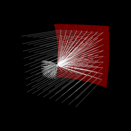 A paraboloid-shaped mirror