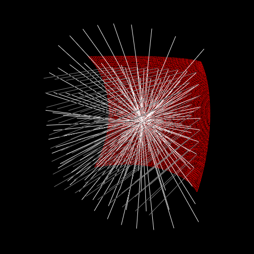 A spherical mirror